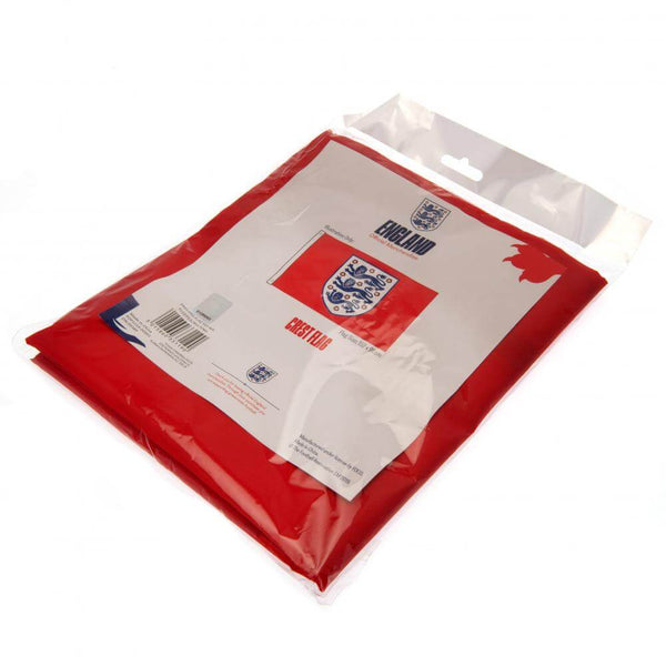 England FA Red Flag LKT Sport Large 100% polyester supporters flagThis classic design features a full colour England crest on a red backgroundPerfect for any wall with ready to hang metal eyeletsOfficial licensed productApprox 152cm x 91cm (5ft x 3ft) Fla