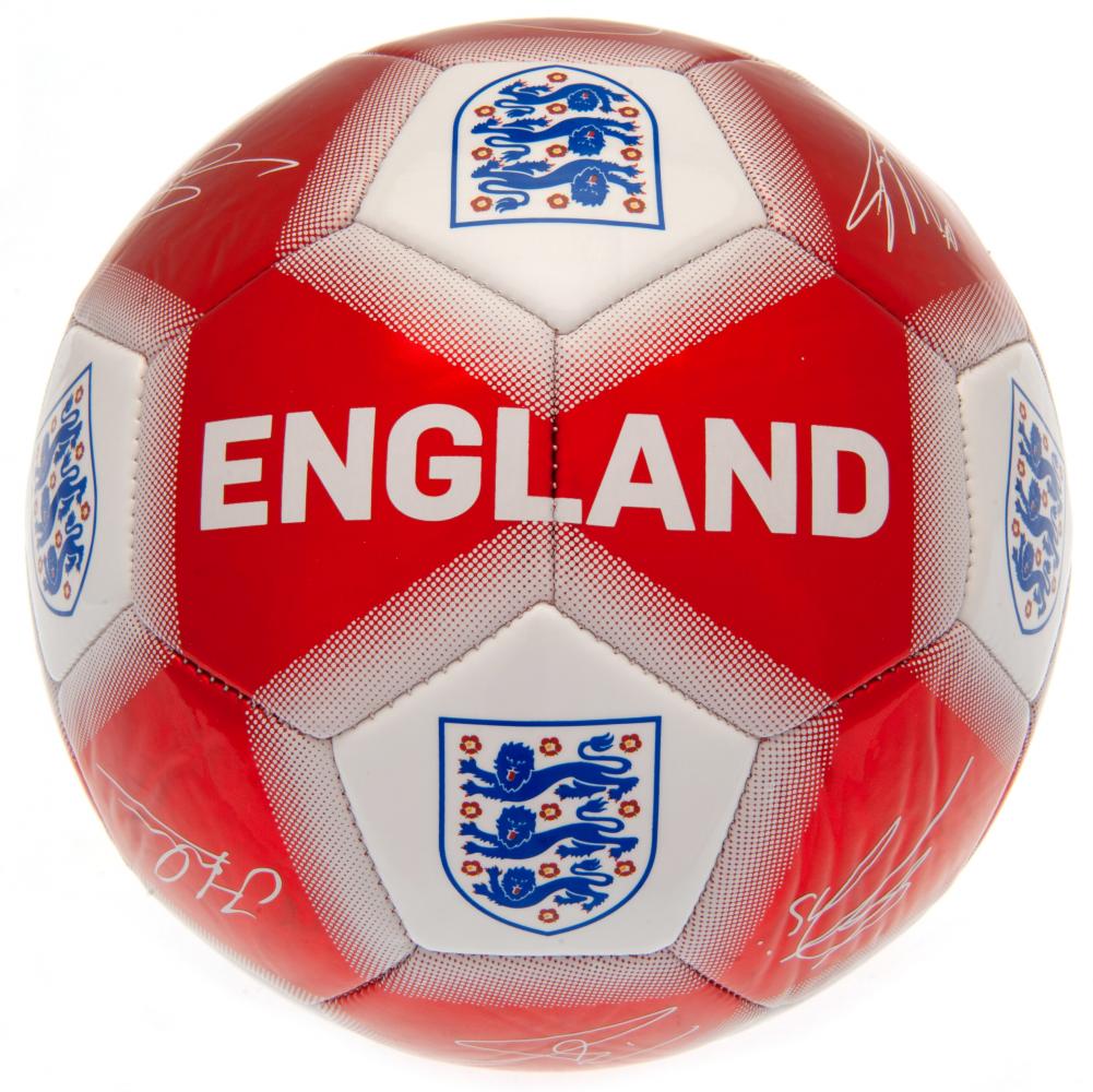 England FA Red & White Signature Football LKT Sport Football>International>England FA Soccer Balls