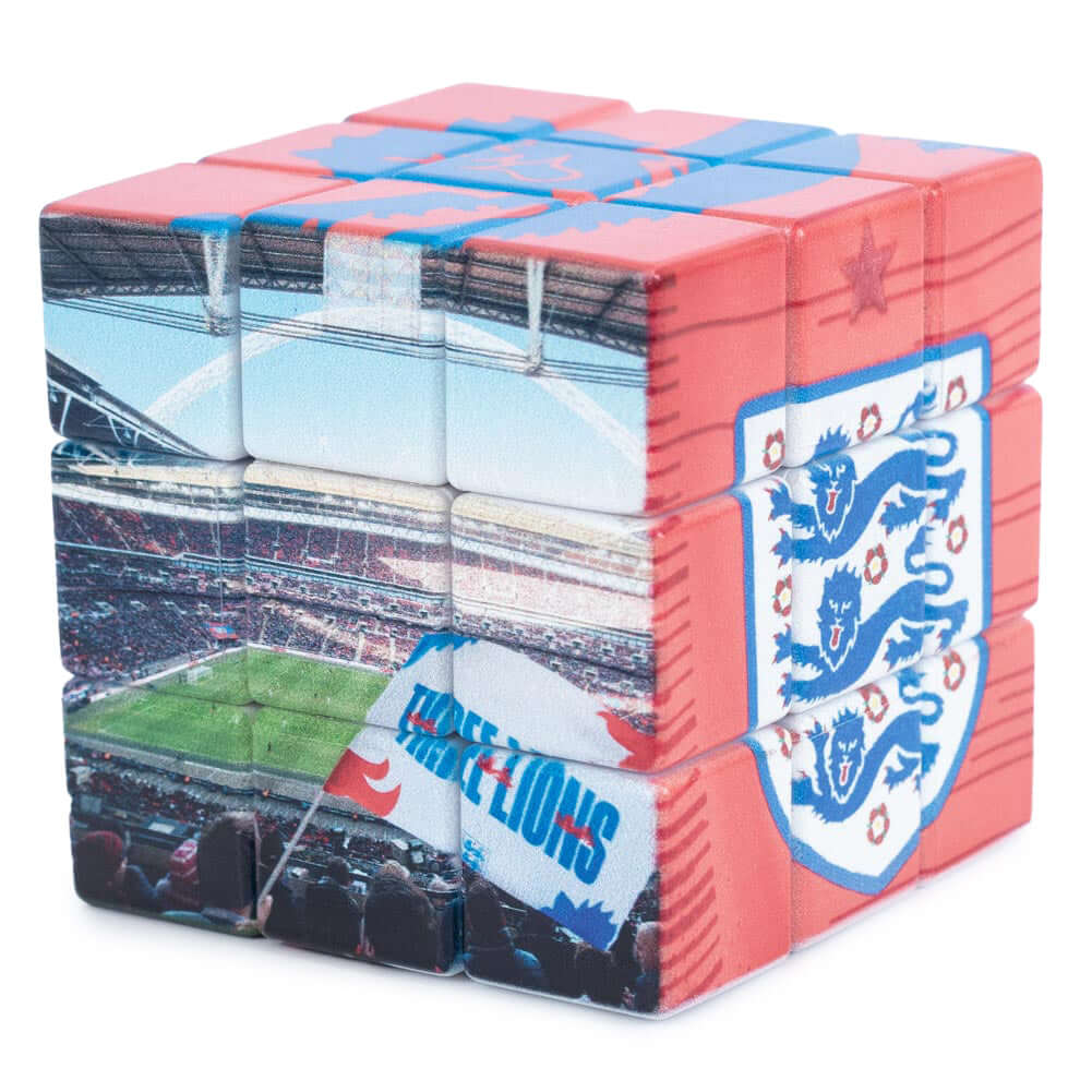England FA Rubik’s Cube LKT Sport 3x3 cube puzzle featuring multiple England imagesHours of play with this original Rubik's CubeSuitable for ages 3+Official licensed productApprox 6cm x 6cm x 6cm Mechanical Puzzles
