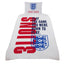 England FA Single Duvet Set LKT Sport Striking 3 Lions design reversible duvet cover with a large England crestPillowcase features a large full colour crestGeometric design on the reverse60% polyester 40% cotton machine washableOfficial licensed productDu