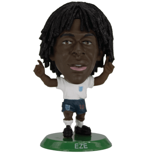 England FA SoccerStarz Eze LKT Sport Eberechi Eze Soccerstarz collectable figureFeatures classic England home kitStands 5cm tall on a green baseOfficial licensed productApprox 5cm x 2.5cm x 2.5cm Action Figures