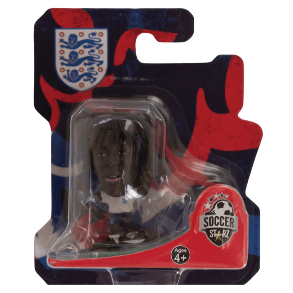 England FA SoccerStarz Eze LKT Sport Eberechi Eze Soccerstarz collectable figureFeatures classic England home kitStands 5cm tall on a green baseOfficial licensed productApprox 5cm x 2.5cm x 2.5cm Action Figures