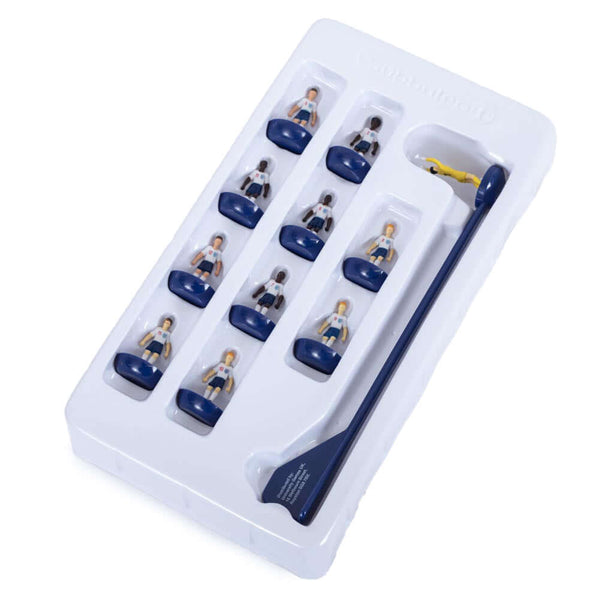 England FA Subbuteo Team LKT Sport Subbuteo, the classic table football game is back.Enjoy this compact game for 2 players anywhere you like!Features 10 England outfield players, plus the goal keeperSuitable for ages 6+Official licensed productPlayers app