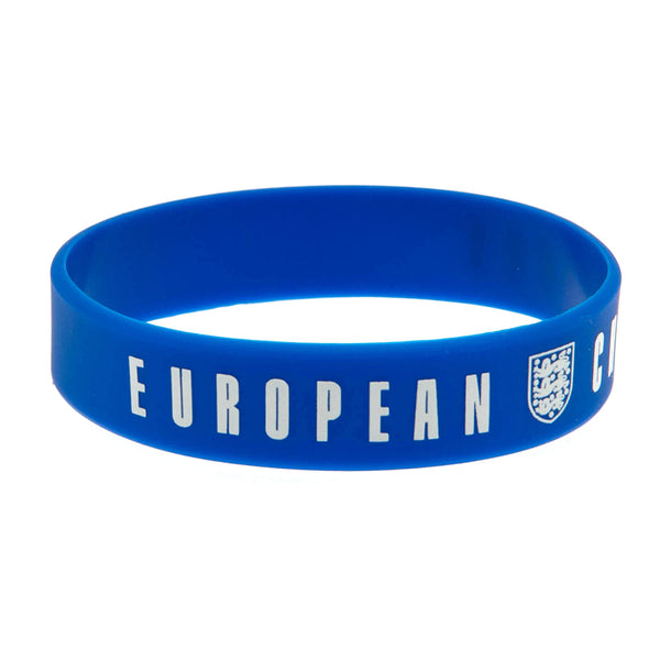 England Lionesses European Champions Silicone Wristband LKT Sport Vibrant royal blue silicone rubber wristbandFeatures European Champions text and England crestOne size fits allOfficial licensed productApprox 7cm in diameter Wristbands