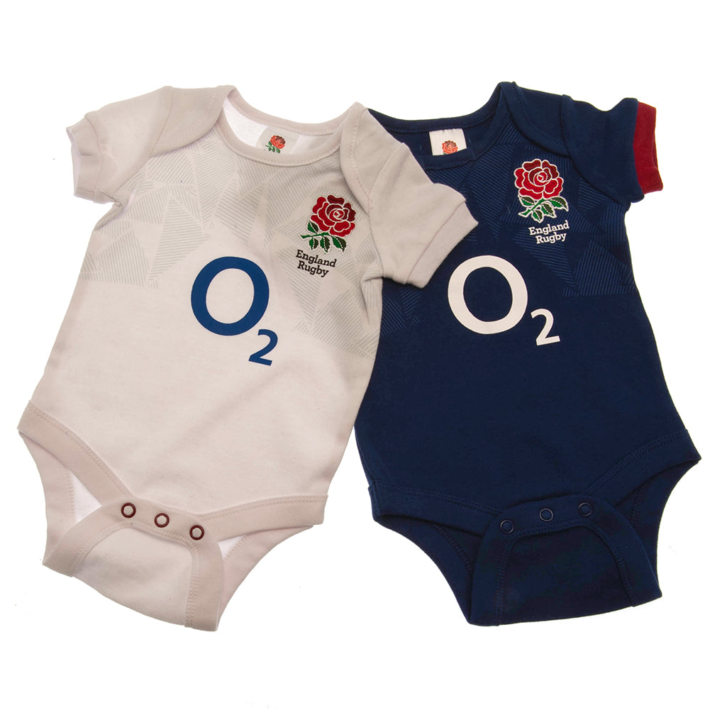 England RFU 2 Pack Bodysuit 0/3 mths PC LKT Sport Rugby>England RFU Bodysuits