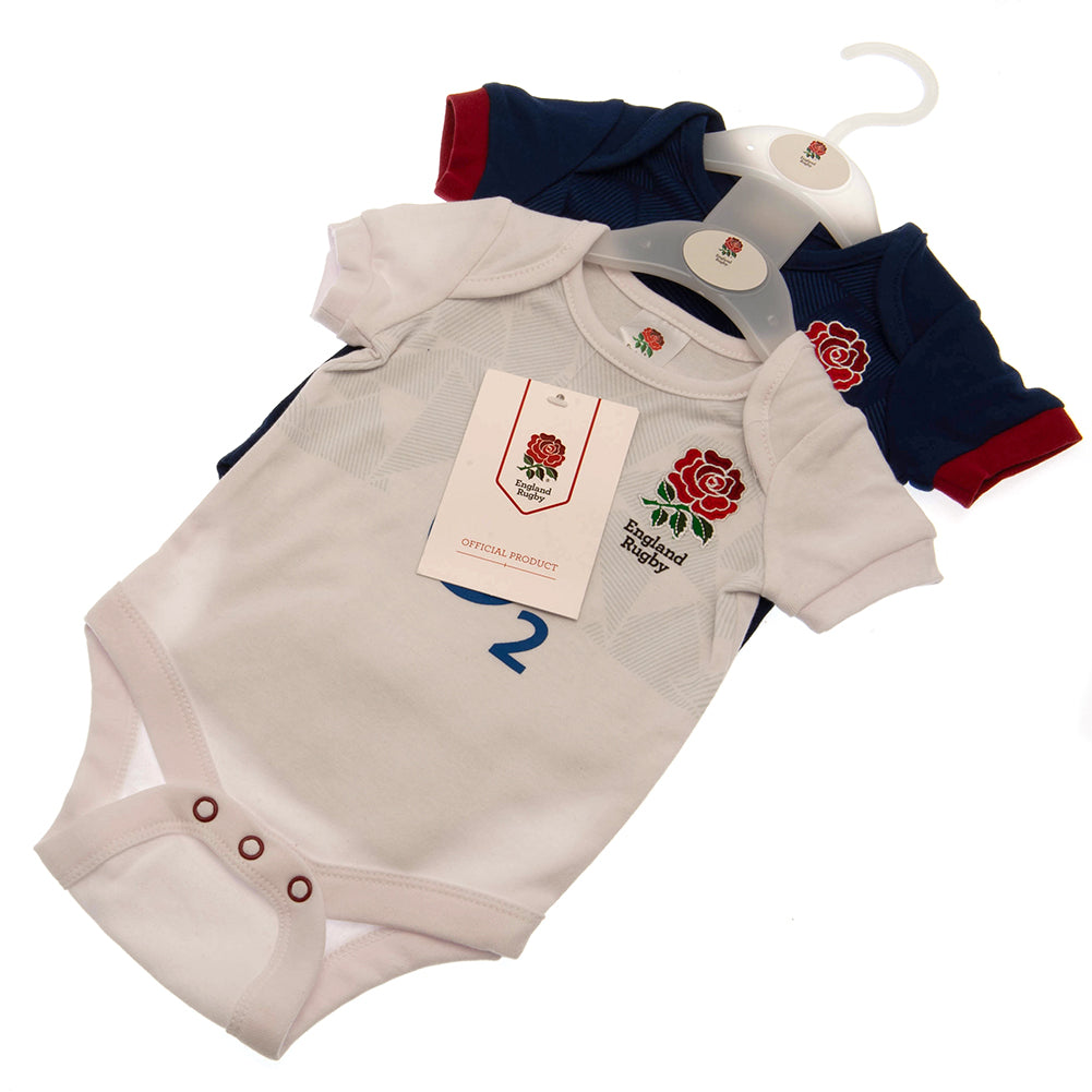 England RFU 2 Pack Bodysuit 0/3 mths PC LKT Sport Rugby>England RFU Bodysuits