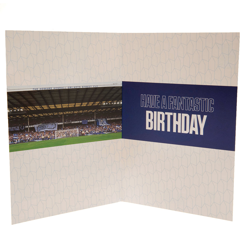 Everton FC Birthday Card With Stickers LKT Sport Football>Premier League>Everton FC Greeting Cards