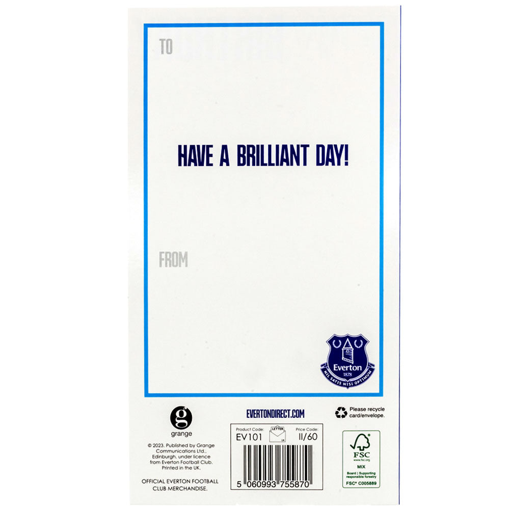 Everton FC Crest Birthday Card LKT Sport Football>Premier League>Everton FC Greeting Cards