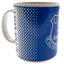 Everton FC Fade Mug LKT Sport Ceramic everyday coffee mug Fade design featuring Everton text and club crest Glazed kiln fired finish with white handle Official licensed product Approx 315ml (11oz) Approx 9cm tall, 8cm in diameter In a printed card box Mug