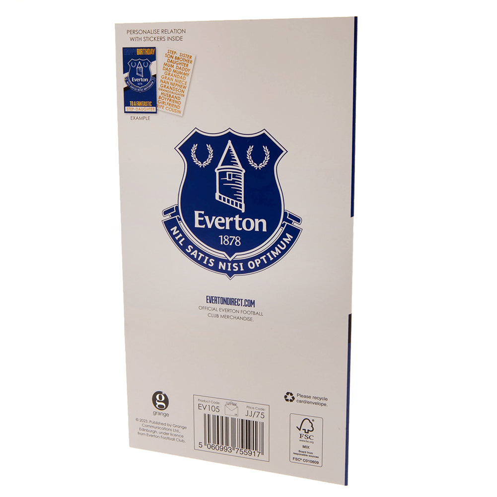 Everton FC Personalised Birthday Card LKT Sport Football>Premier League>Everton FC Greeting Cards