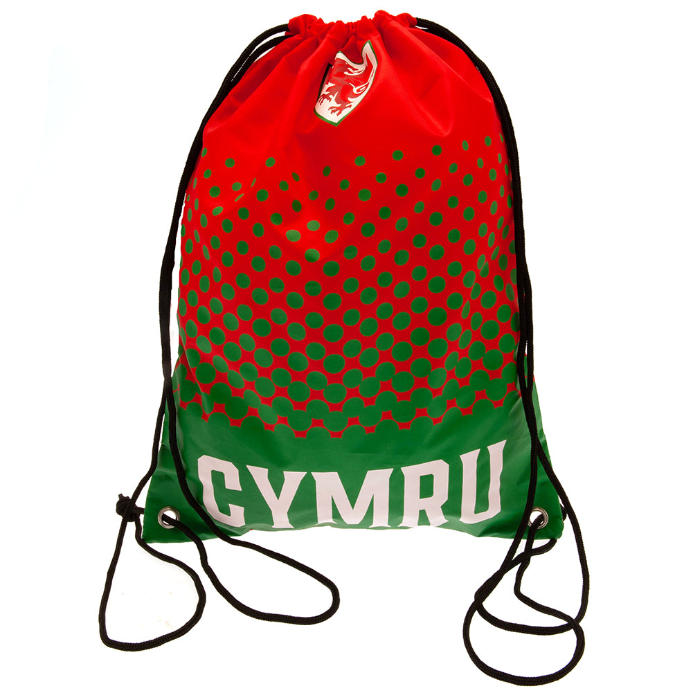 FA Wales Fade Gym Bag LKT Sport Football>International>FA Wales Backpacks