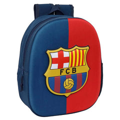 FC Barcelona 3D Junior Backpack LKT Sport Red and blue 3D backpack featuring a full colour FCB crest on the frontMain compartment has a large double zipped opening for easy accessPadded adjustable shoulder straps and a carry handleAdditional mesh side pan