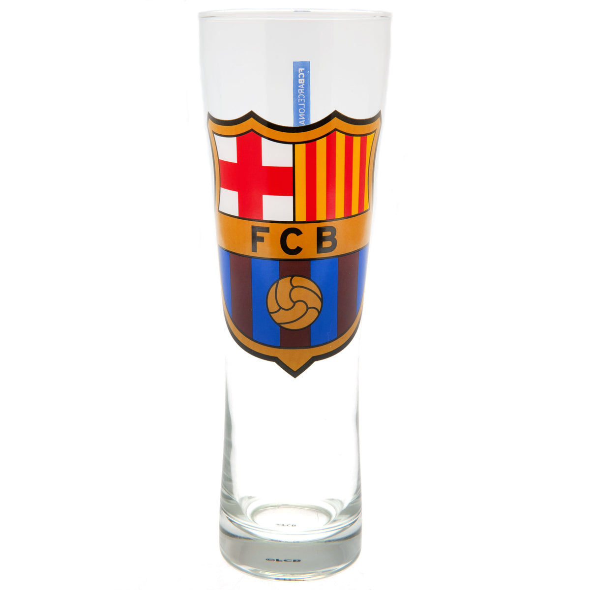 FC Barcelona Colour Crest Tall Beer Glass LKT Sport Football>European Leagues>FC Barcelona Beer Glasses