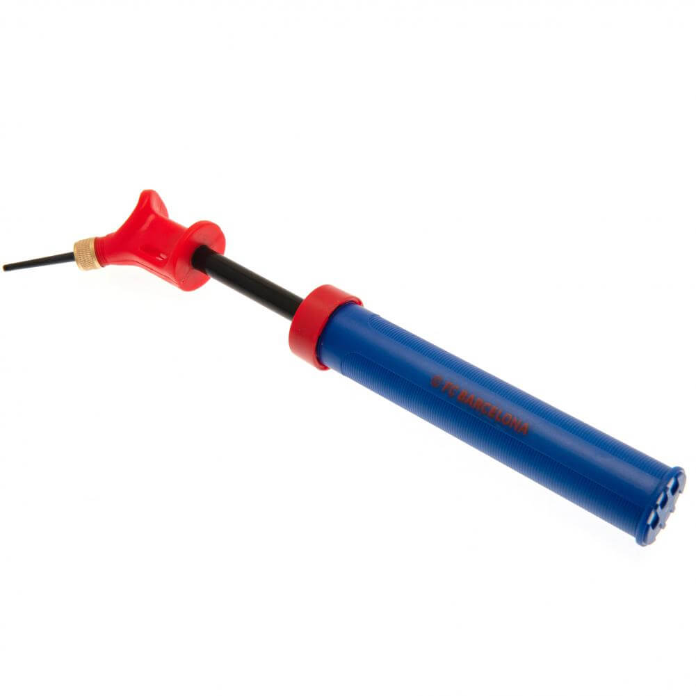 FC Barcelona Dual Action Football Pump LKT Sport Mini, dual action hand pumpComes complete with needleOfficial licensed productApprox 19cm Ball Pump Accessories