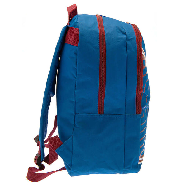 FC Barcelona Flash Backpack LKT Sport Flash design backpack featuring Barca text and a full colour crestAdjustable shoulder straps padded for comfort and a handy carry strapMain compartment has a large double zipped opening for easy accessFull size additi