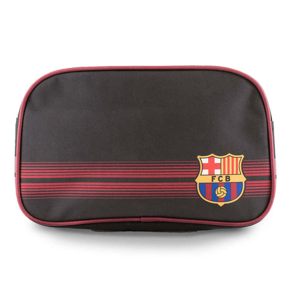 FC Barcelona Matchday Toiletry Bag LKT Sport Striped design toiletries wash bag with a club crestLarge zipped openingRubber zip pulls featuring raised Barca detailWipe clean polyesterOfficial licensed productApprox 26cm x 16cm x 11cm Cosmetic & Toiletry B