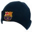 FC Barcelona Navy Cuff Beanie LKT Sport Navy knitted hat with turn up cuffFeatures a full colour FCB embroidered crestOfficial licensed productOne size fits all Beanies