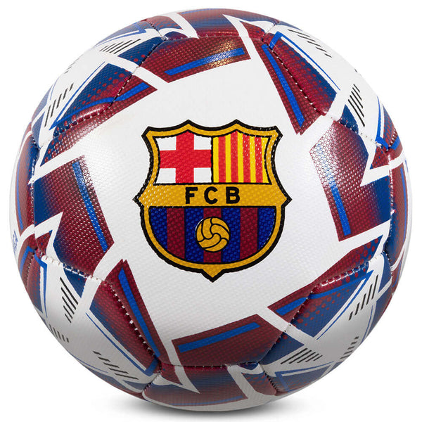 FC Barcelona Nova Premium Football LKT Sport Red and white textured premium 26 panel footballFeaturing a full colour Barca crest on a Nova design ballSuitable for 14 yrs and olderOfficial licensed productSize 5 footballApprox 69cm in circumference Soccer