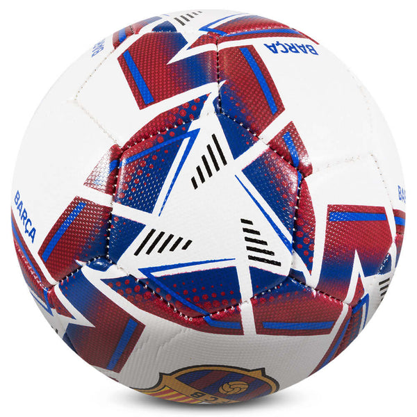 FC Barcelona Nova Premium Football LKT Sport Red and white textured premium 26 panel footballFeaturing a full colour Barca crest on a Nova design ballSuitable for 14 yrs and olderOfficial licensed productSize 5 footballApprox 69cm in circumference Soccer