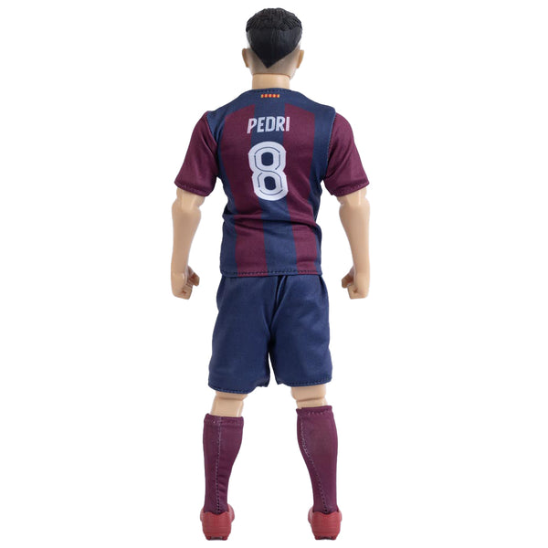 FC Barcelona Pedri Action Figure LKT Sport Sockers action figurine depicting PedriWearing his Barcelona team kit with Pedri and number 8 on the backIntricately detailed and 6 points of articulationComplete with an FCB footballAn excellent addition to any