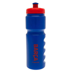 FC Barcelona Plastic Drinks Bottle LKT Sport Easy grip lightweight drinks bottleBlue stripe design bottle with the FCB crest in redFeatures 'Més que un club' text in yellowWith a screw top lid and push-pull drinking spoutOfficial licensed productApprox 75