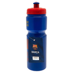 FC Barcelona Plastic Drinks Bottle LKT Sport Easy grip lightweight drinks bottleBlue stripe design bottle with the FCB crest in redFeatures 'Més que un club' text in yellowWith a screw top lid and push-pull drinking spoutOfficial licensed productApprox 75