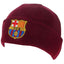 FC Barcelona Red Cuff Beanie LKT Sport Claret knitted hat with turn up cuffFeatures a full colour FCB embroidered crestOfficial licensed productOne size fits all Beanies