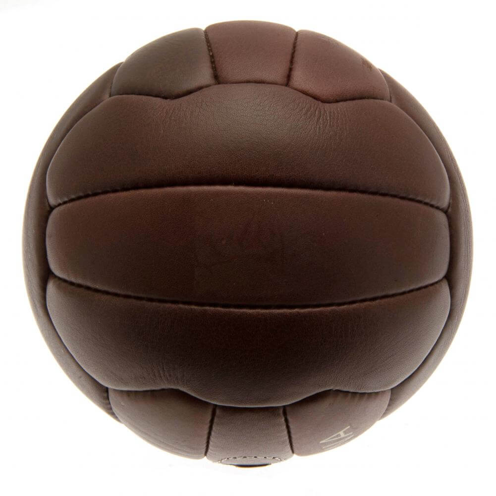 FC Barcelona Retro Heritage Football LKT Sport Genuine leather heritage footballFeaturing gold debossed print Barcelona crest and text18 panel retro style ball with stitched featureOfficial licensed productSize 5 footballApprox 69cm in circumference Socce