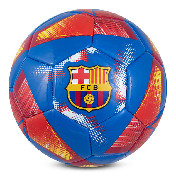 FC Barcelona Spiral Size 3 Football LKT Sport Spiral design PVC 32 panel footballFeaturing a full colour FCB crestSuitable for 6 to 9 yrs oldOfficial licensed productSize 3 footballApprox 63cm in circumference Soccer Balls
