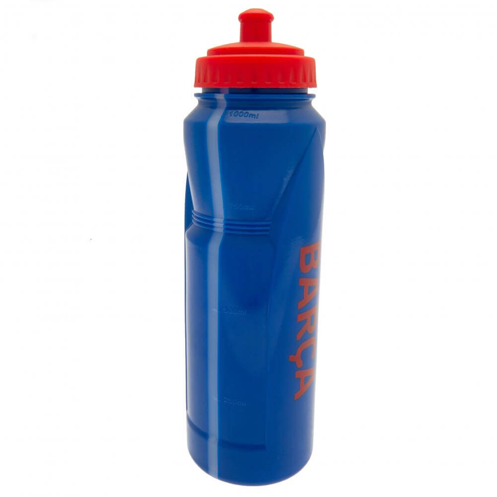 FC Barcelona Sports Drinks Bottle LKT Sport Easy grip lightweight drinks bottleClassic blue bottle with the FCB crest and a red lidWith a screw top lid and push-pull drinking spoutOfficial licensed productApprox 1000ml (35oz)Approx 26cm tall, 8cm in diame
