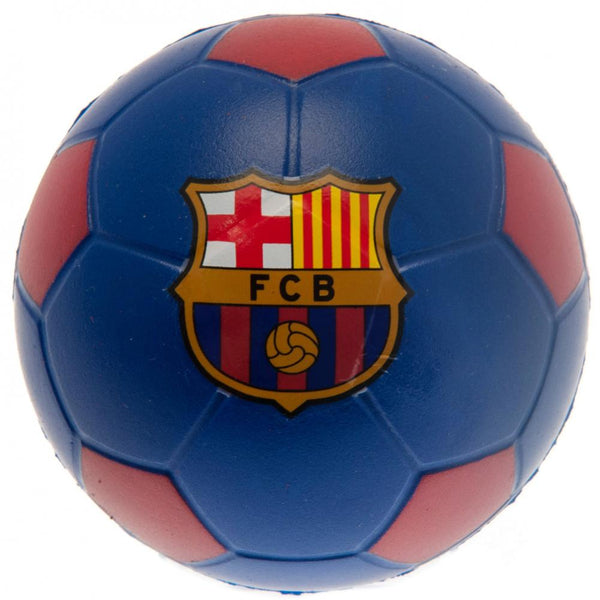 FC Barcelona Stress Ball LKT Sport Classic claret and blue football design stress ball Printed with a full colour Barcelona crest Made from PU foam Official licensed product Approx 6cm in diameter On a header card Grip Rings & Stress Balls