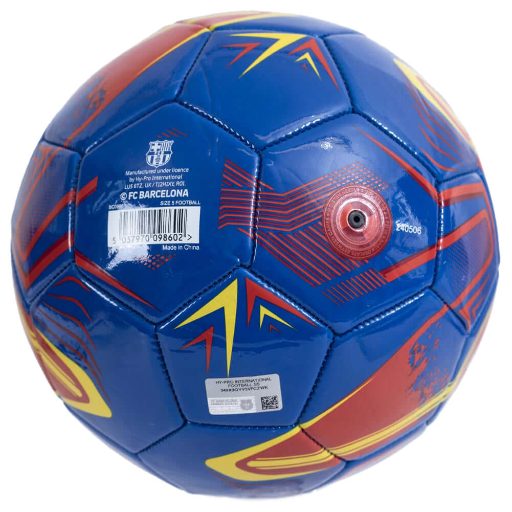 FC Barcelona Turbine Football LKT Sport Blue and red 32 panel everyday PVC FootballFeatures the Turbine design, including a full colour Barca crest in several positionsSuitable for 14 yrs and olderOfficial licensed productSize 5 footballApprox 69cm in cir