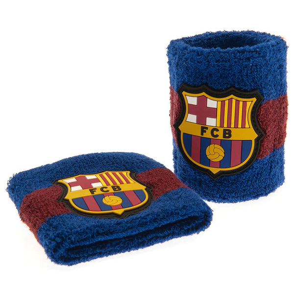 FC Barcelona Wristbands LKT Sport Pack of 2 soft cotton sweatbandsIn blue and red, featuring the Barca crestElasticated, one size fits allOfficial licensed productApprox 7cm wide Sweat Wristbands