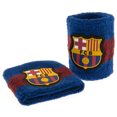 FC Barcelona Wristbands LKT Sport Pack of 2 soft cotton sweatbandsIn blue and red, featuring the Barca crestElasticated, one size fits allOfficial licensed productApprox 7cm wide Sweat Wristbands