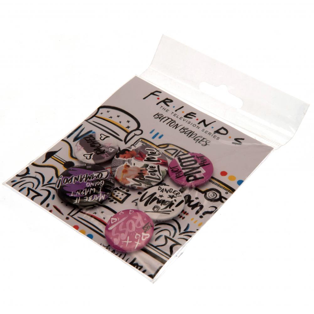 Friends Button Badge Set Doodle LKT Sport Entertainment>TV Series>Friends Pinback Buttons