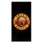 Guns N Roses Towel LKT Sport Large soft to touch velour beach towelBlack towel featuring the Guns N Roses crestVibrant 100% cotton towelOfficial licensed productApprox 140cm x 70cm Beach Towels