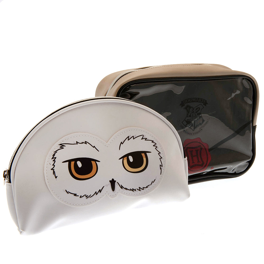 Harry Potter 2 Piece PU Wash Bag Set LKT Sport Entertainment>Movies>Harry Potter Toiletry Bags