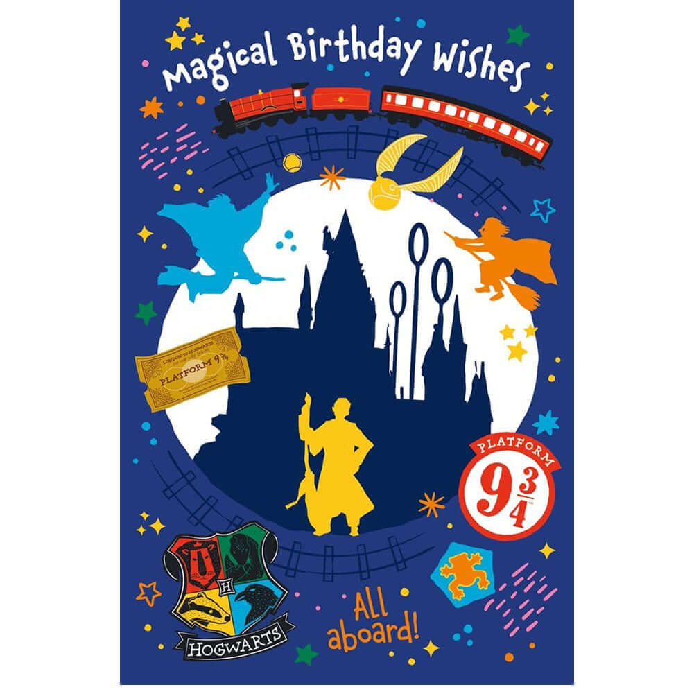 Harry Potter 3D Lenticular Birthday Card LKT Sport Entertainment>Movies>Harry Potter Greeting Cards