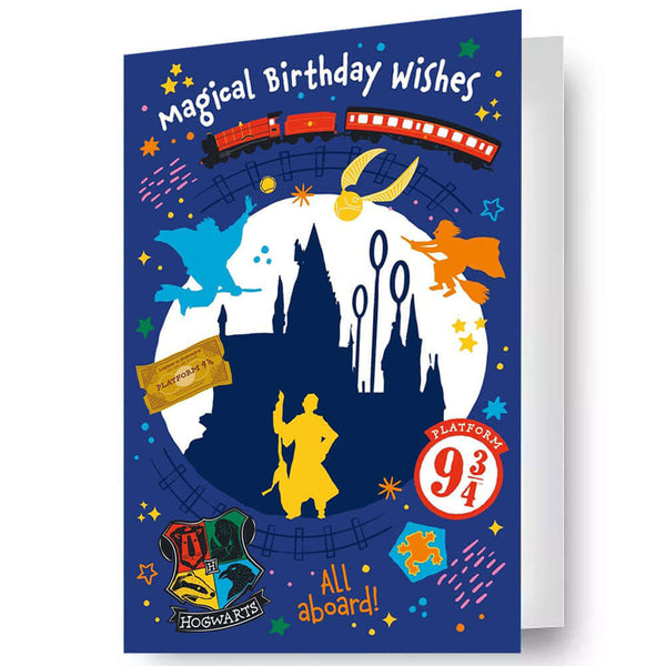 Harry Potter 3D Lenticular Birthday Card LKT Sport Vibrant 3D birthday cardFeatures a lenticular Harry Potter imageMessage inside reads 'Hope it's wonderful'Official licensed productApprox 23cm x 15cm Greeting Cards