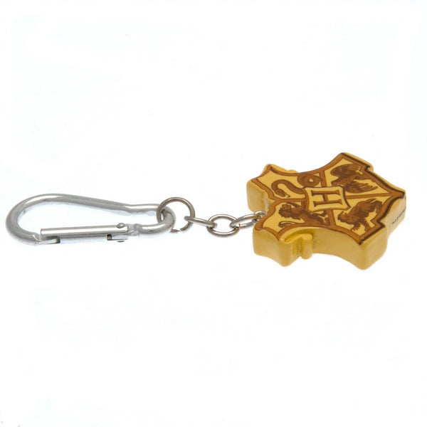 Harry Potter 3D Polyresin Keyring Hogwarts LKT Sport Sculpted 3D polyresin keyring Features the Hogwarts school crest With a chain and carabiner clip Official licensed product Approx 45mm x 40mm x 10mm On a backing card Keychains