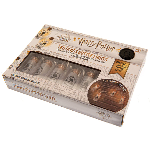 Harry Potter 3D String Lights Polyjuice Potion LKT Sport 10 glass bottle lights illuminated by LED's hanging on a cordFeaturing a Harry Potter Potion themeOperated by 2 x AA batteries (not included)Official licensed productLight length approx 1.3mCable le