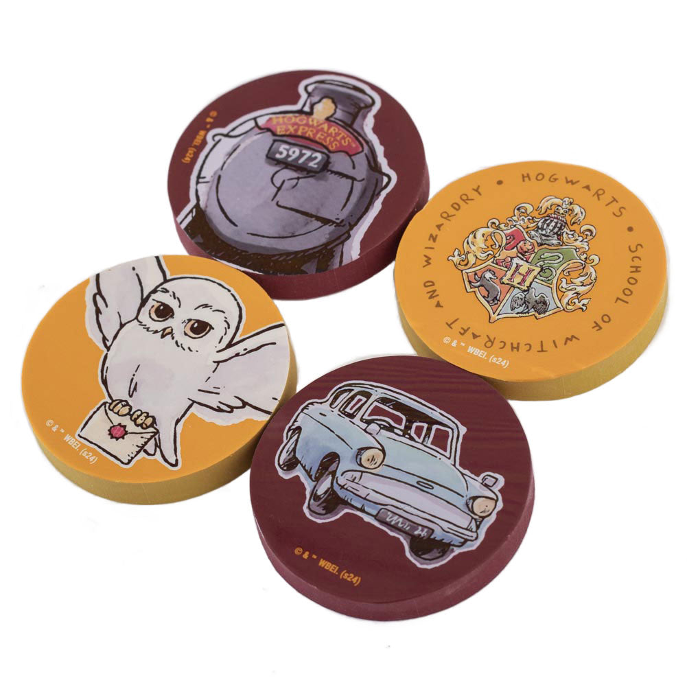 Harry Potter 4pk Eraser Set LKT Sport Entertainment>Movies>Harry Potter Standard Erasers