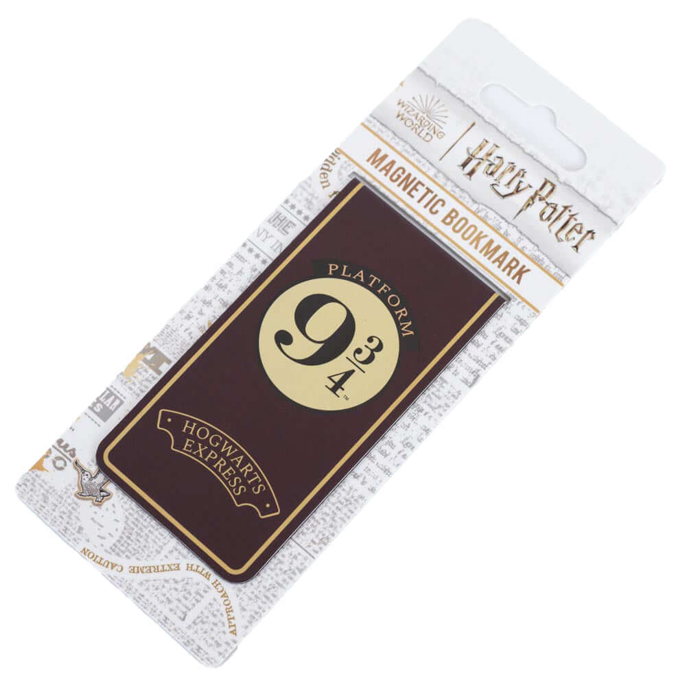 Harry Potter 9 & 3 Quarters Magnetic Bookmark LKT Sport Harry Potter design magnetic bookmarkFeatures the classic Platform 9 and 3 Quarters sign with the Hogwarts Express name underneathOfficial licensed productApprox 9cm x 4.5cm Bookmarks