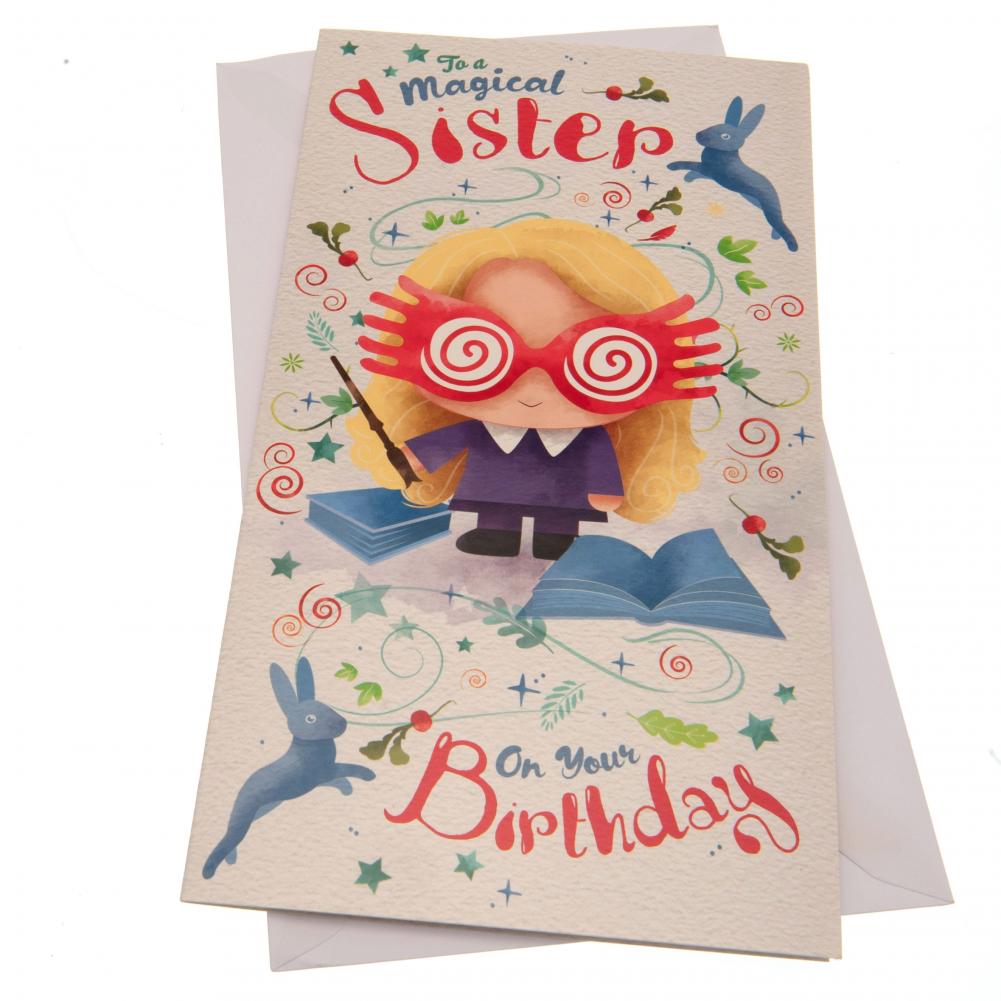 Harry Potter Birthday Card Sister LKT Sport Entertainment>Movies>Harry Potter Greeting Cards