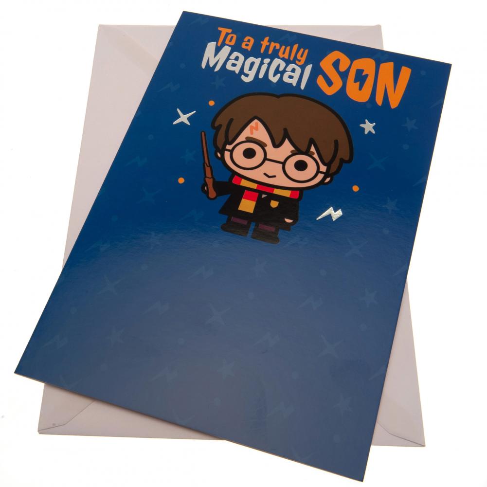 Harry Potter Birthday Card Son LKT Sport Entertainment>Movies>Harry Potter Greeting Cards