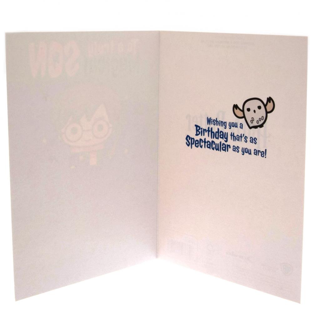 Harry Potter Birthday Card Son LKT Sport Entertainment>Movies>Harry Potter Greeting Cards