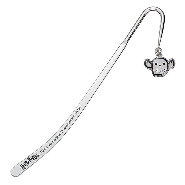 Harry Potter Bookmark Hedwig Owl LKT Sport Sleek silver plated bookmark with hanging charm Features a chibi style Hedwig owl charm Official licensed product Bookmark approx 14cm Charm approx 15mm On a backing card Bookmarks
