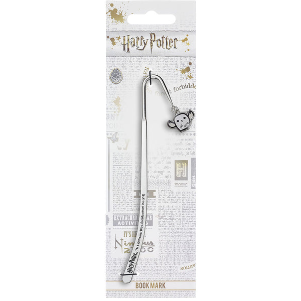 Harry Potter Bookmark Hedwig Owl LKT Sport Sleek silver plated bookmark with hanging charm Features a chibi style Hedwig owl charm Official licensed product Bookmark approx 14cm Charm approx 15mm On a backing card Bookmarks