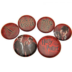 Harry Potter Button Badge Set Logo LKT Sport Entertainment>Movies>Harry Potter Pinback Buttons