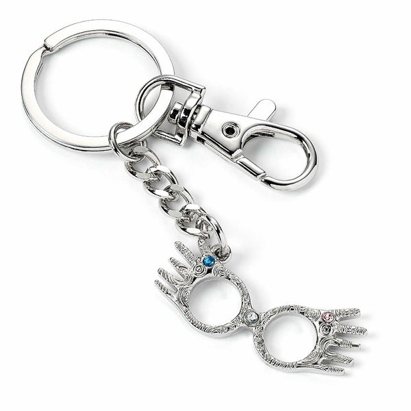 Harry Potter Charm Keyring Luna Spectrespecs LKT Sport Metal die stamped charm keyring with chain and split ringFeaturing Luna Lovegood's SpectrespecsMetal alloy with silver style finishOfficial licensed productApprox 60mm x 20mm Keychains